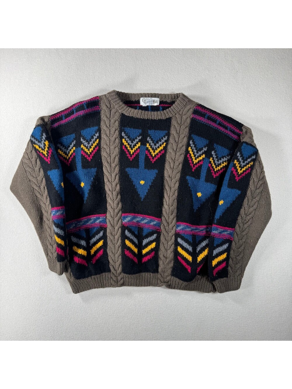 Vintage Collections Cable Knit Pullover Sweater Large